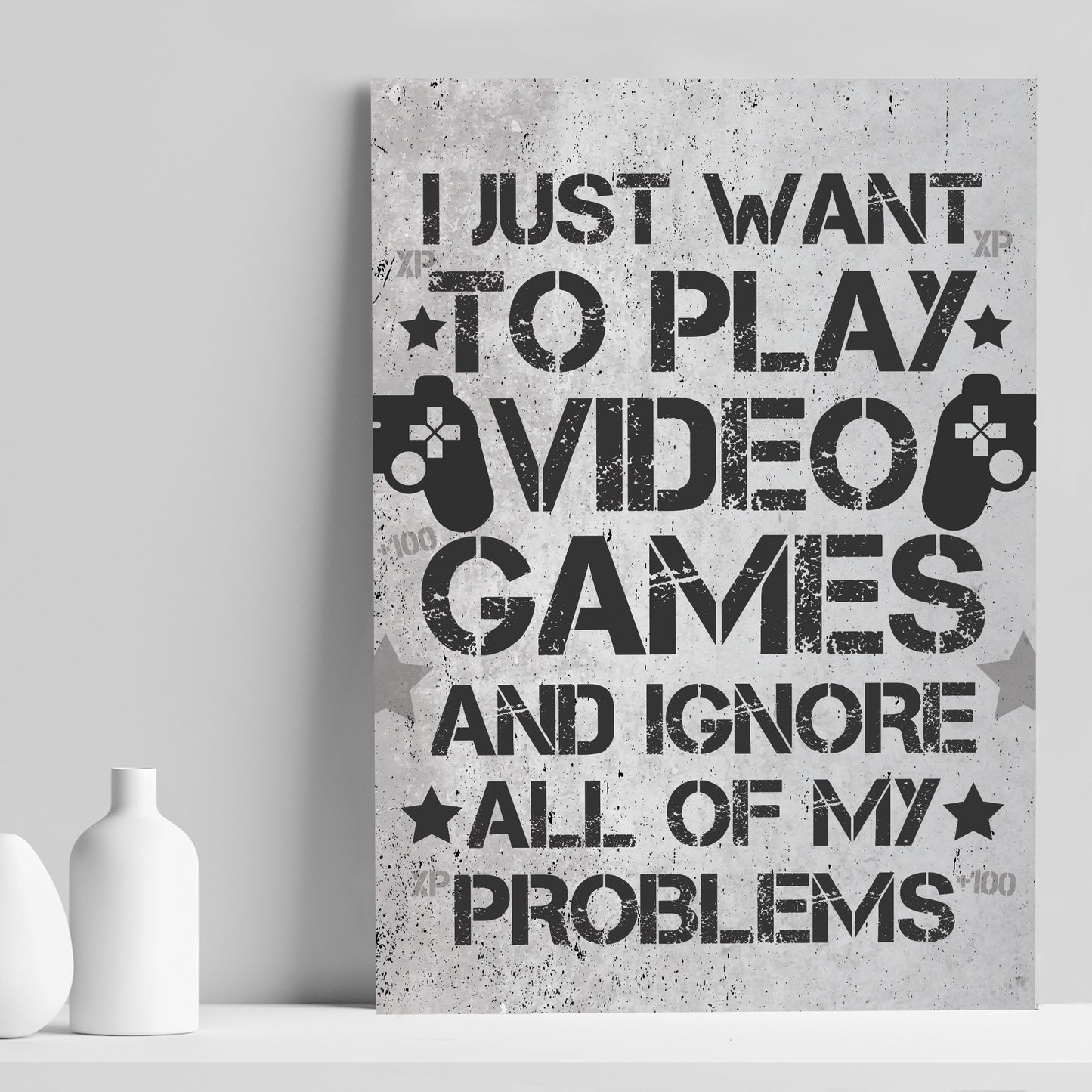 FUNNY Gamer Gift Gaming Sign For Walls Boys Bedroom Wall Decor