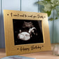 Birthday Gift For New Daddy Wooden Photo Frame Bump Gifts