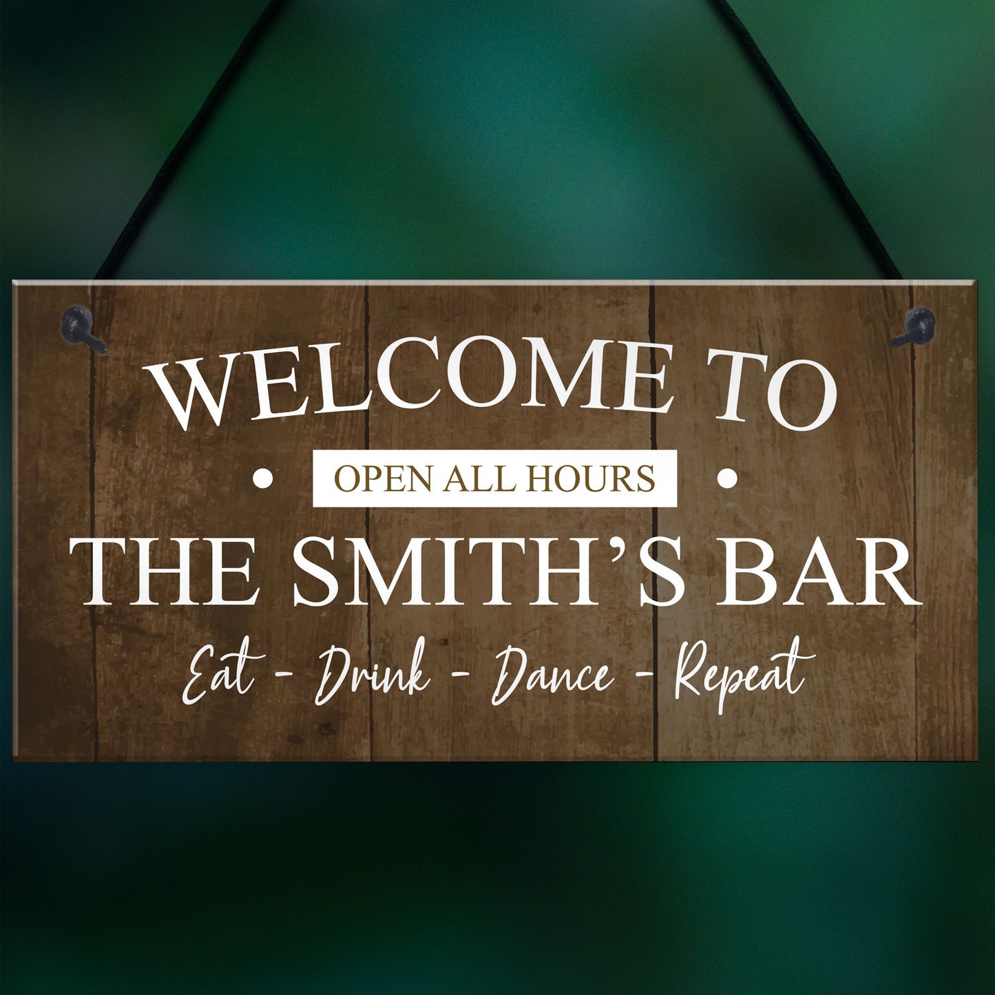 Vintage Home Bar Man Cave Garage Shed Sign Personaised Beer