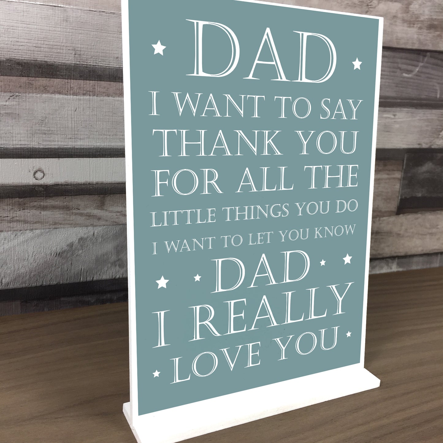 Dad Gifts Standing Plaque Birthday Fathers Day Gift For Dad