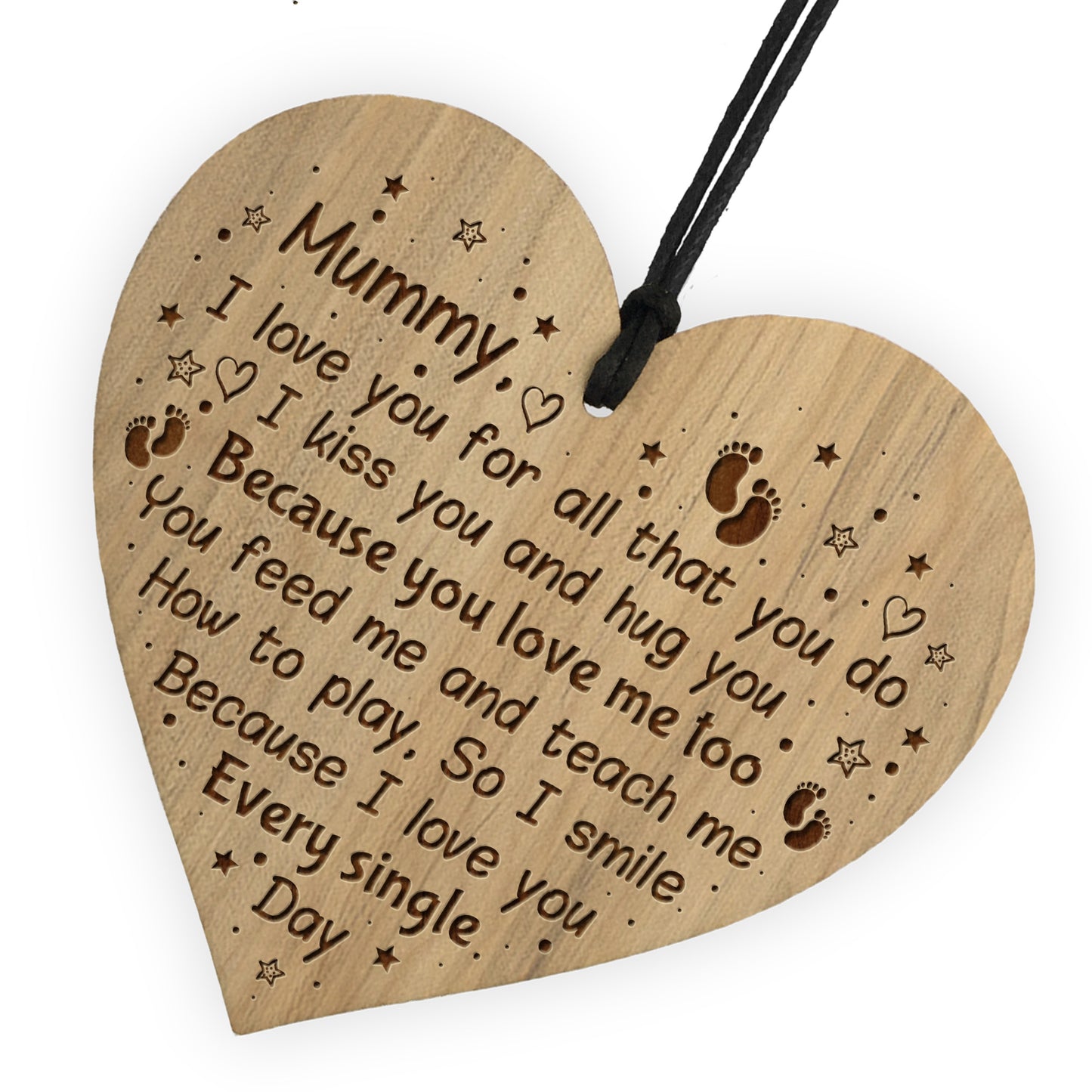 Gift For Mummy From Daughter Son Engraved Heart Mummy Gifts
