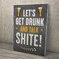 FUNNY Bar Sign Garden Signs Hanging Home Bar Sign Alcohol Gift