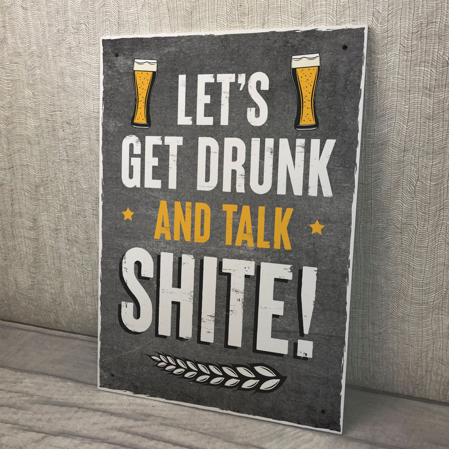 FUNNY Bar Sign Garden Signs Hanging Home Bar Sign Alcohol Gift