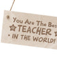 Best Teacher Gifts Engraved Wooden Plaque Gift For Teacher