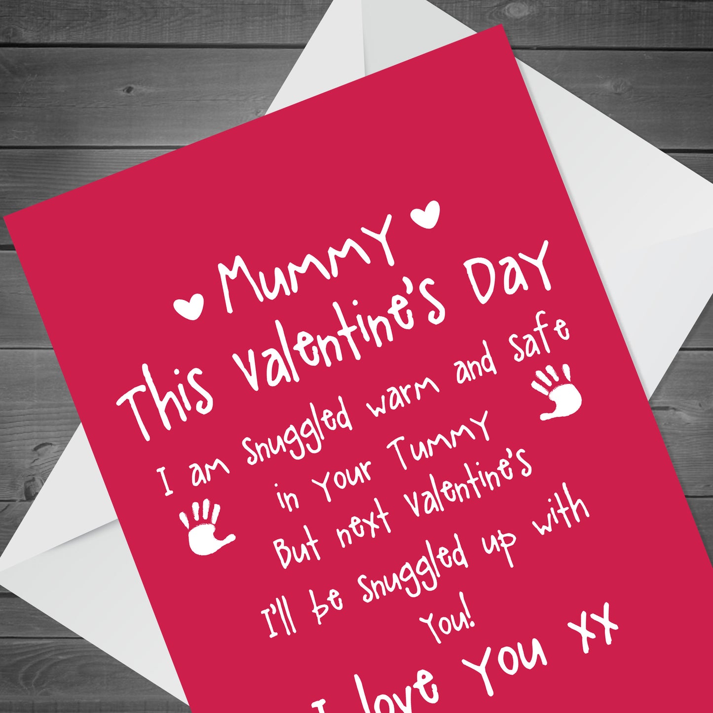 Cute Mummy to Be Valentines Card Love Baby Bump Poem