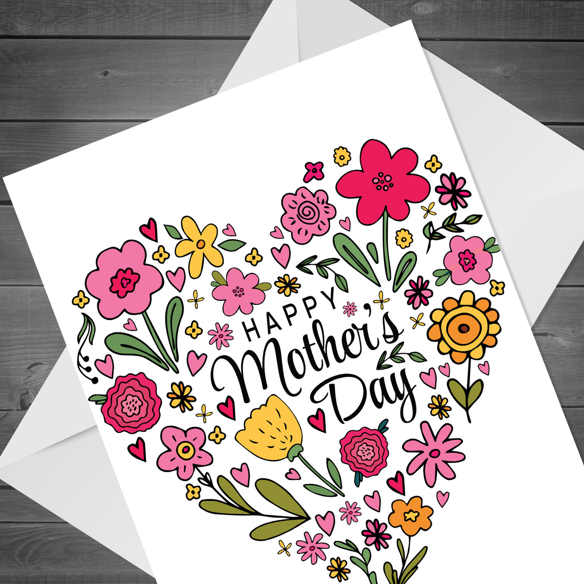 Mum Mothers Day Card Floral Mothers Day Card For Nan Nanny Nana