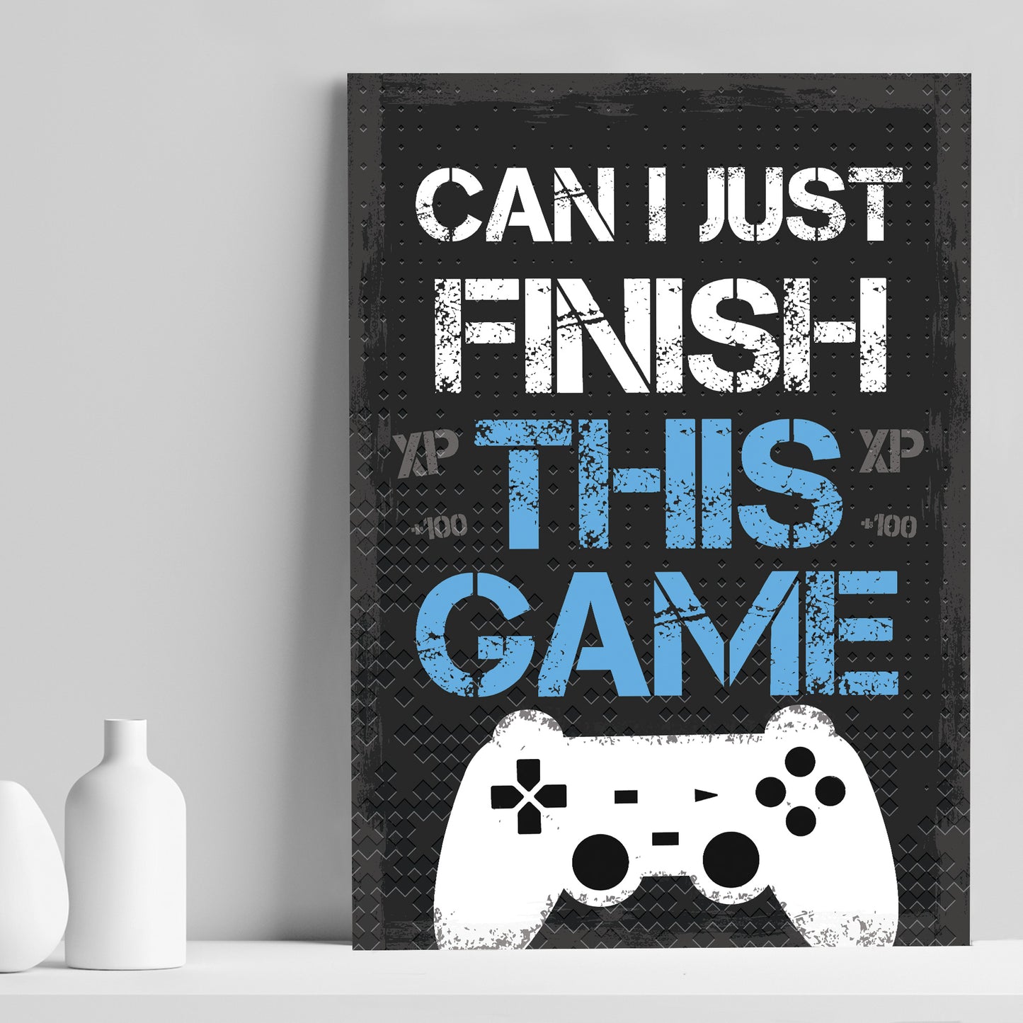Boy Bedroom Wall Art Gamer Gift For Playstation Fan Dad Son Gift