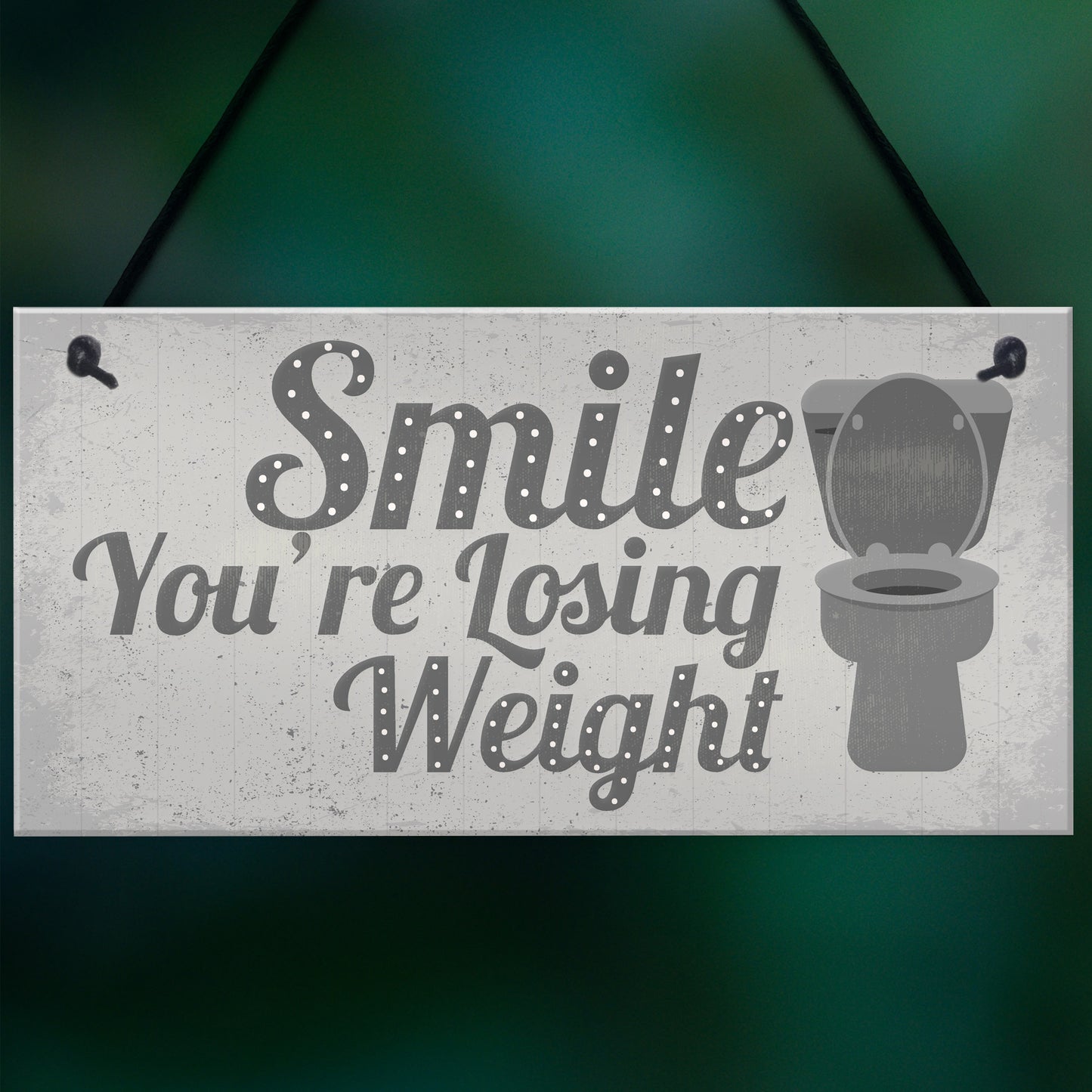 Losing Weight Novelty Bathroom Toilet WC Door Wall Sign Plaque