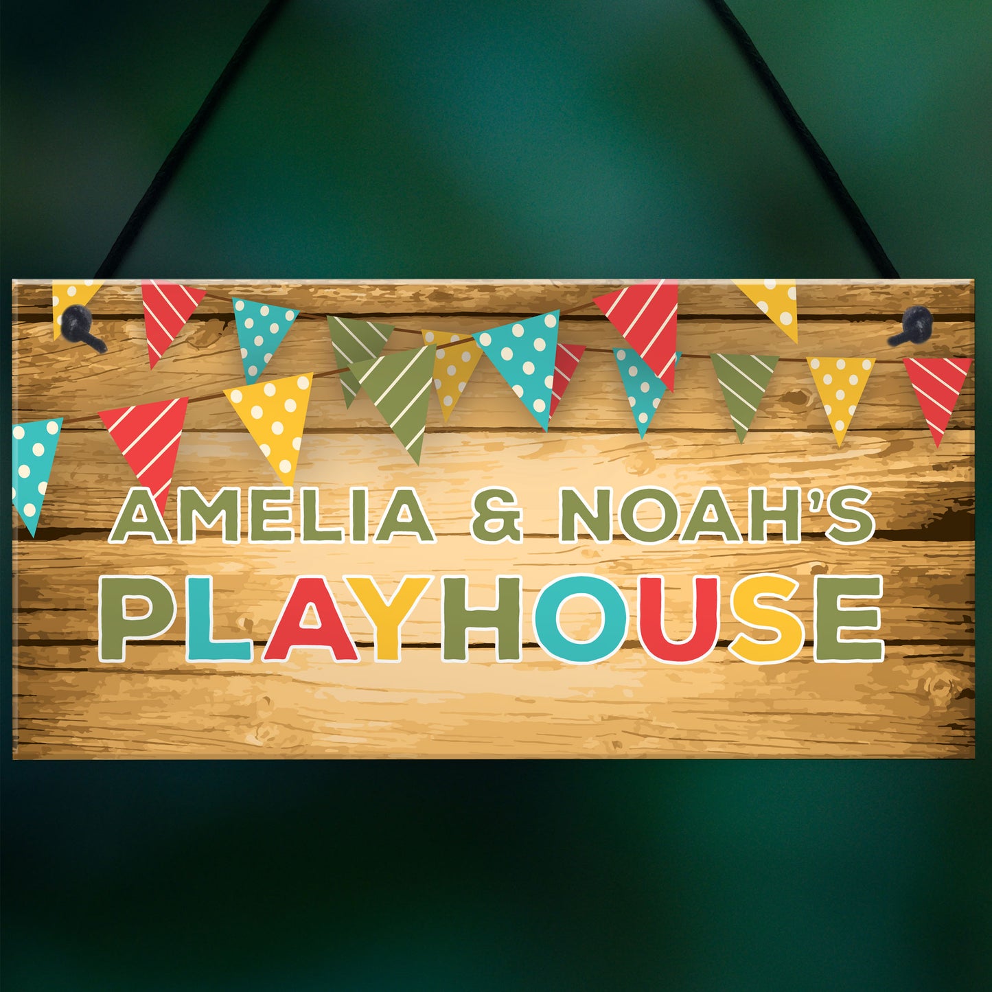 Childs Playhouse Sign Personalised Garden Shed Sign Son Daughter