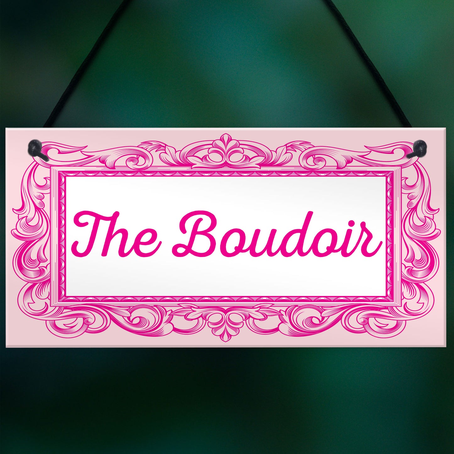 The Boudoir Vintage Shabby French Powder Room Hanging Plaque