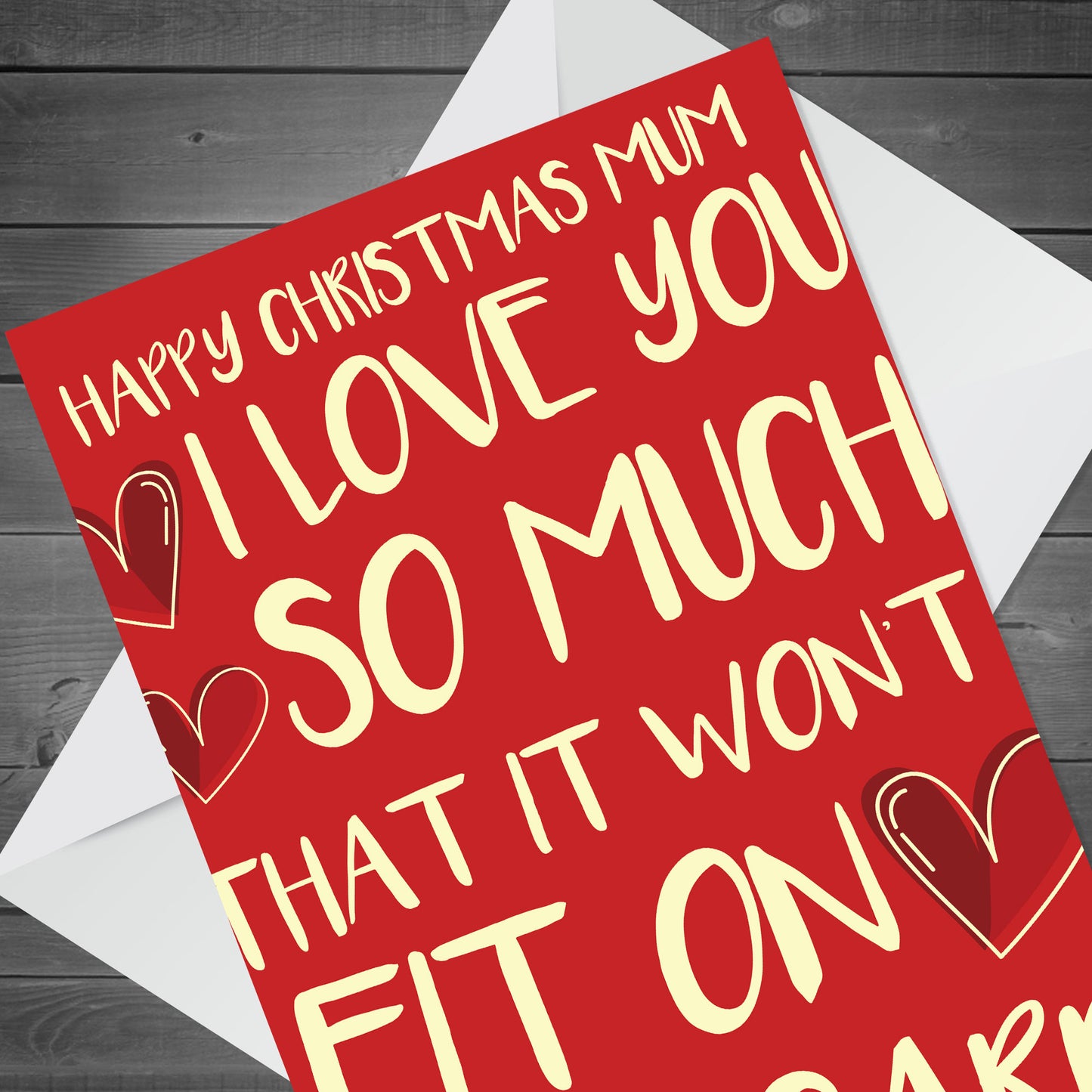 Christmas Card For Mum I Love You So Much Card From Daughter Son