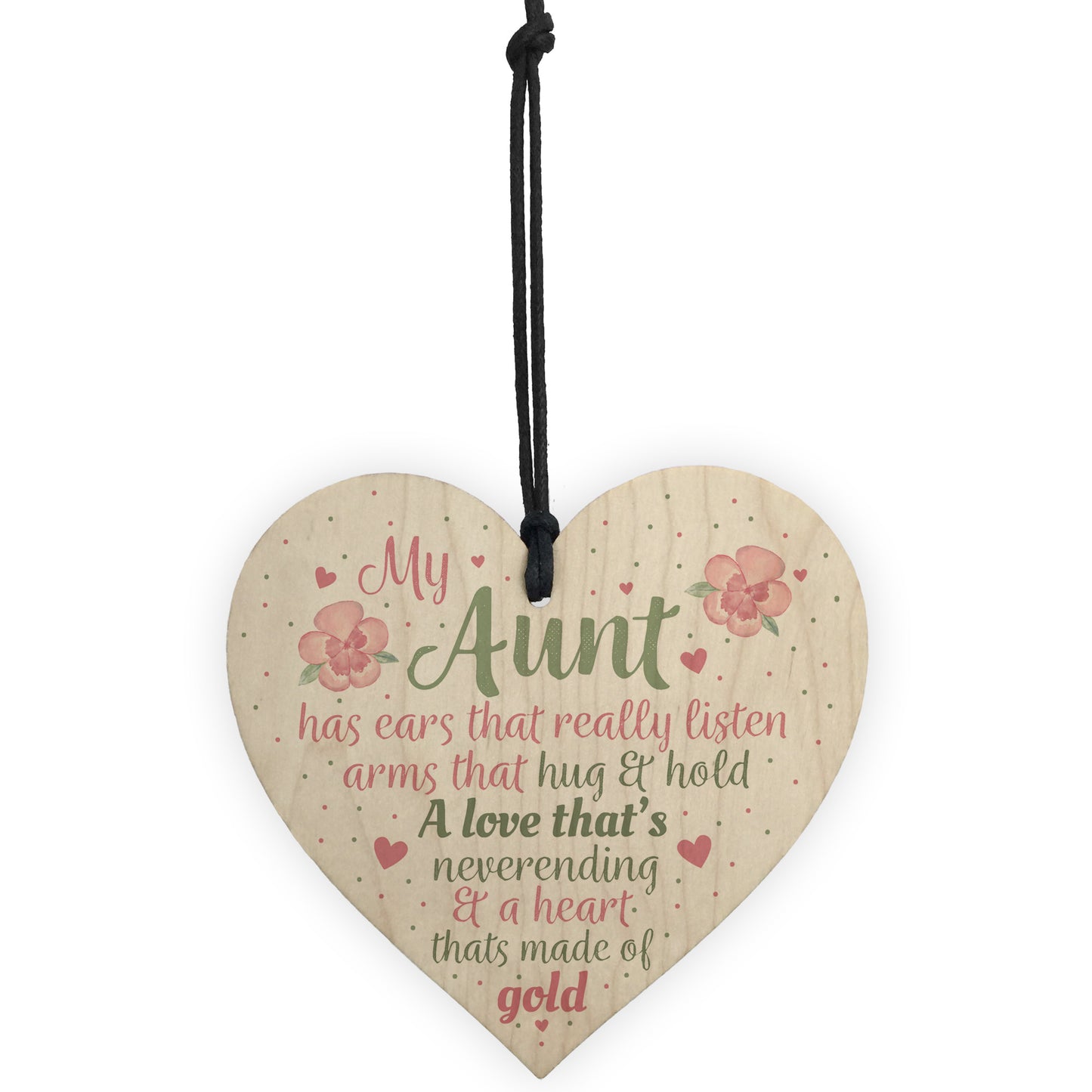 Best Friend Auntie Heart Gift Wood Chic Sign Birthday Keepsake