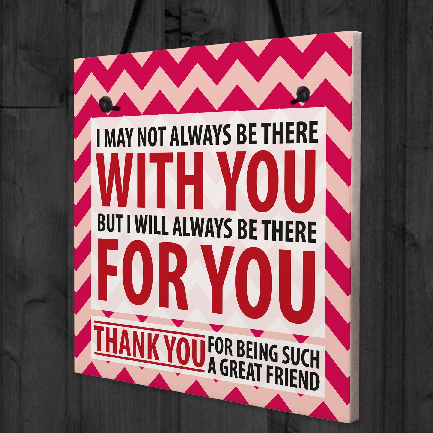 Be There For You Friendship Best Friend Home Gift Hanging Plaque