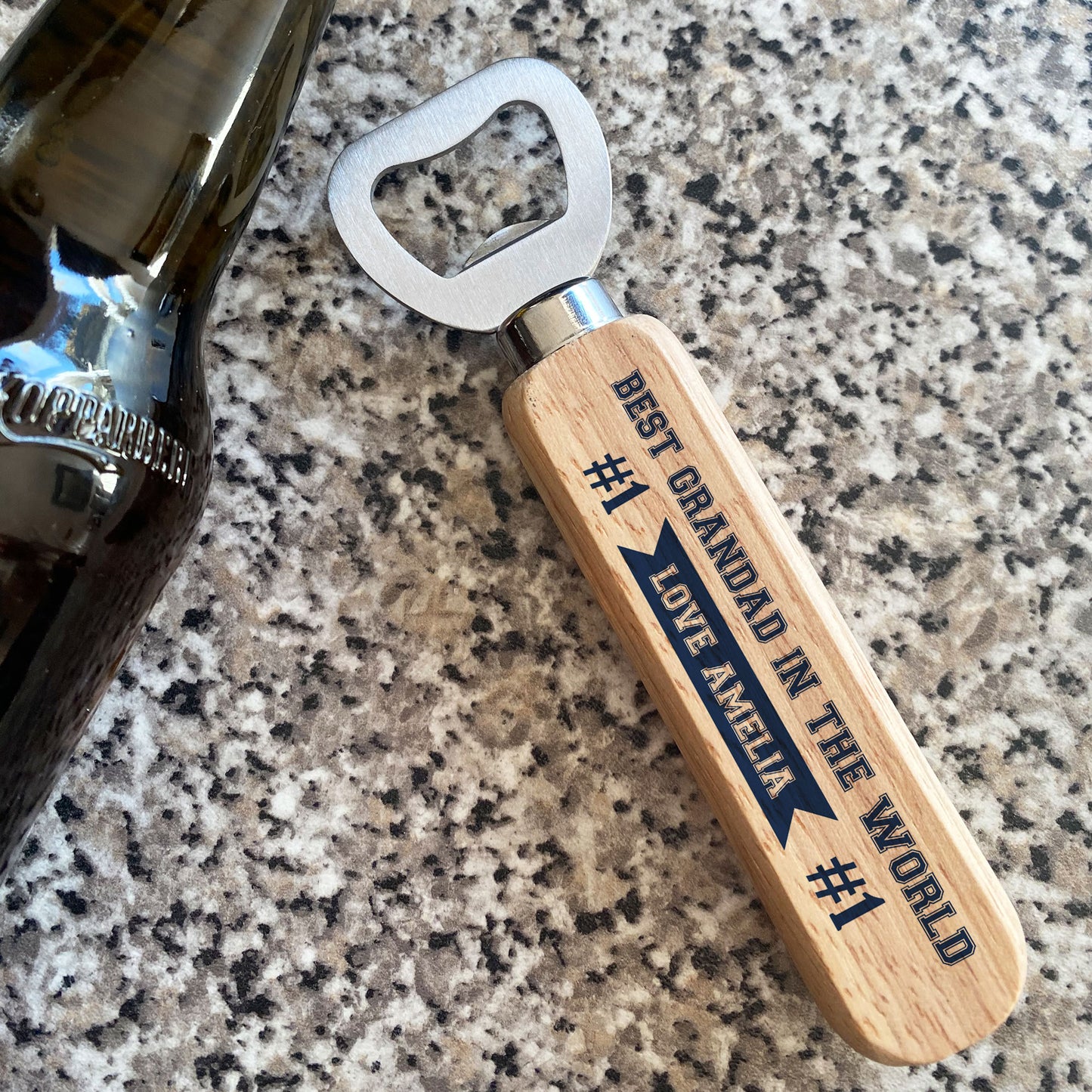 Personalised Bottle Opener Gift For GRANDAD Novelty Birthday