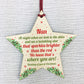 Christmas Star Tree Bauble Decoration Xmas Memorial Gift For Nan