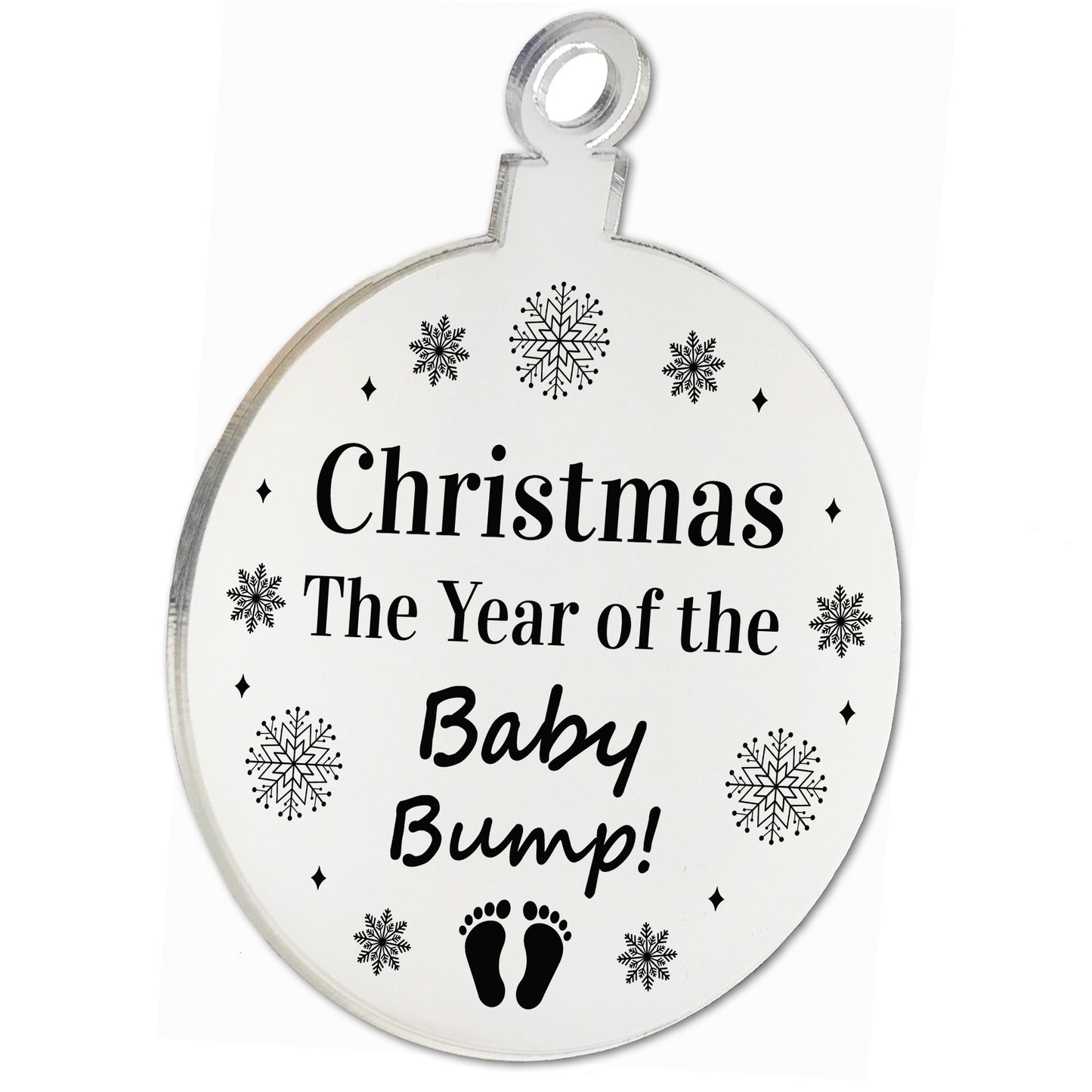 Christmas Tree Decoration Year Of The Baby Bump Gift New Mum Dad