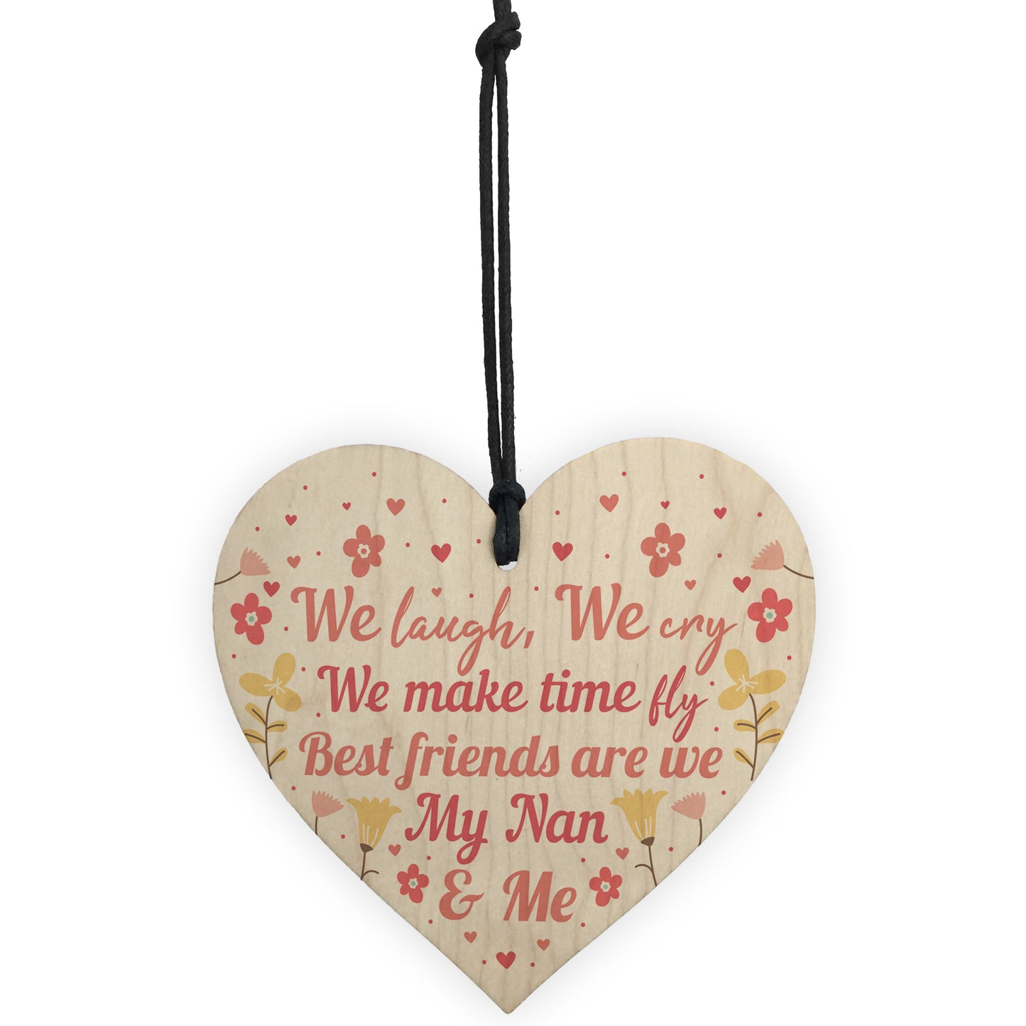 Cute Nan Gift Wood Heart Mothers Day Gift For Nan Birthday Gift