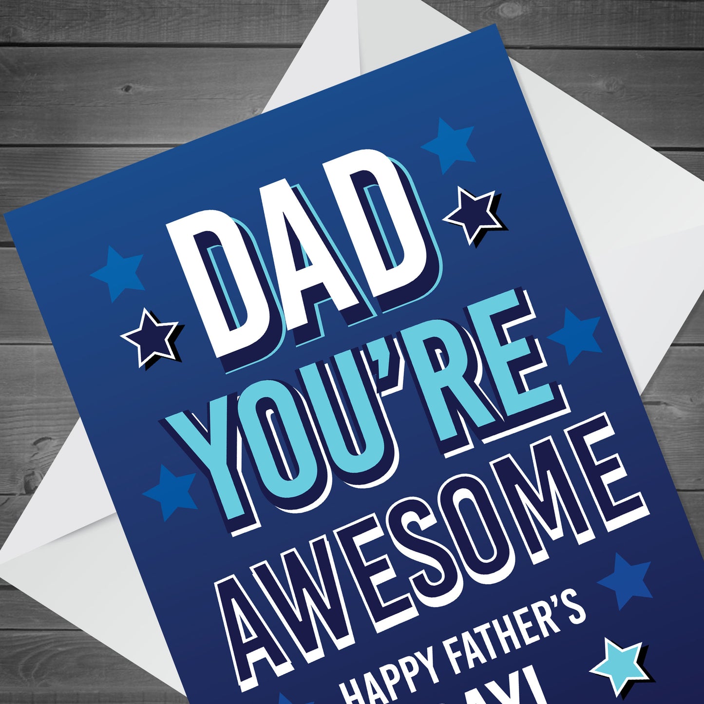 Dad Fathers Day Card From Daughter Son Novelty Fathers Day Card