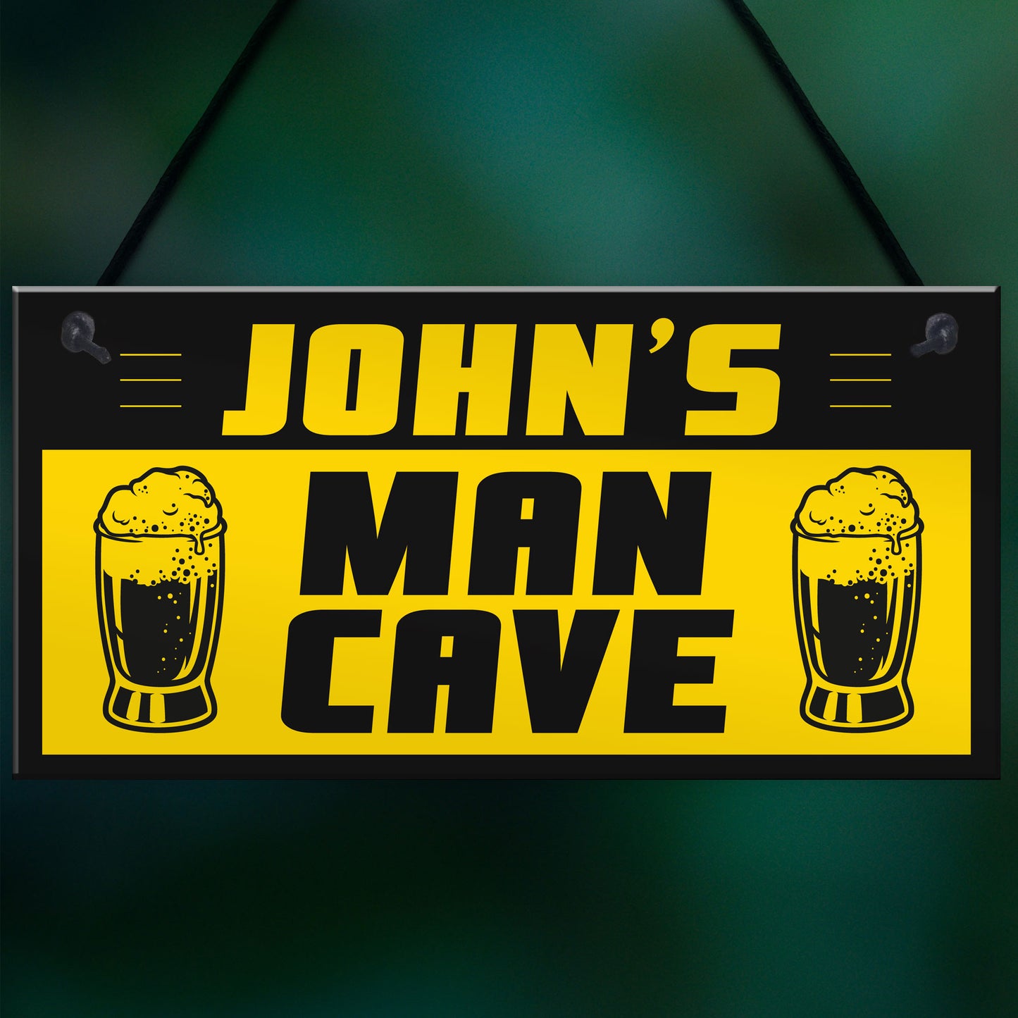 PERSONALISED Man Cave Decor Signs Novelty Bar Games Room