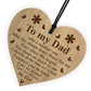 Novelty Gift For Dad For Birthday Christmas Engraved Heart Daddy