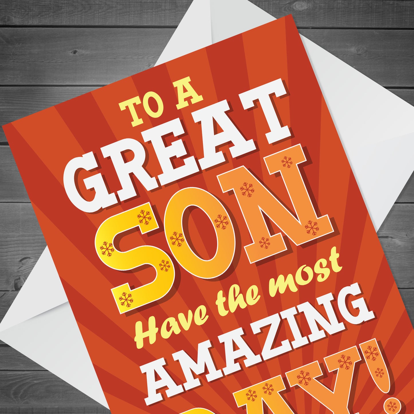 SON BIRTHDAY CARD AMAZING DAY Christmas Card For Son From Mum