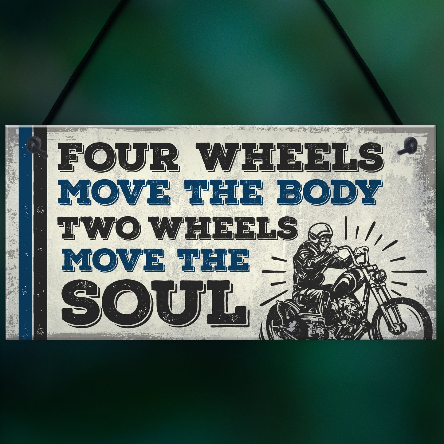 Vintage Retro Motorbike Motorcycle Racing Wall Man Cave Sign
