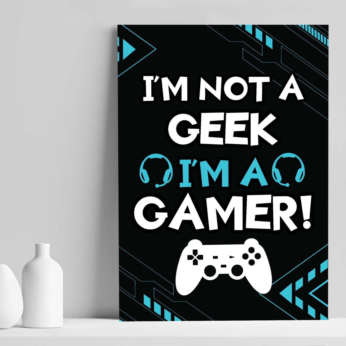 Gaming Print Posters Boys Bedroom Playstation Inspired Gifts