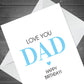 Birthday Cards For Dad Love You Dad Card From Daughter Son