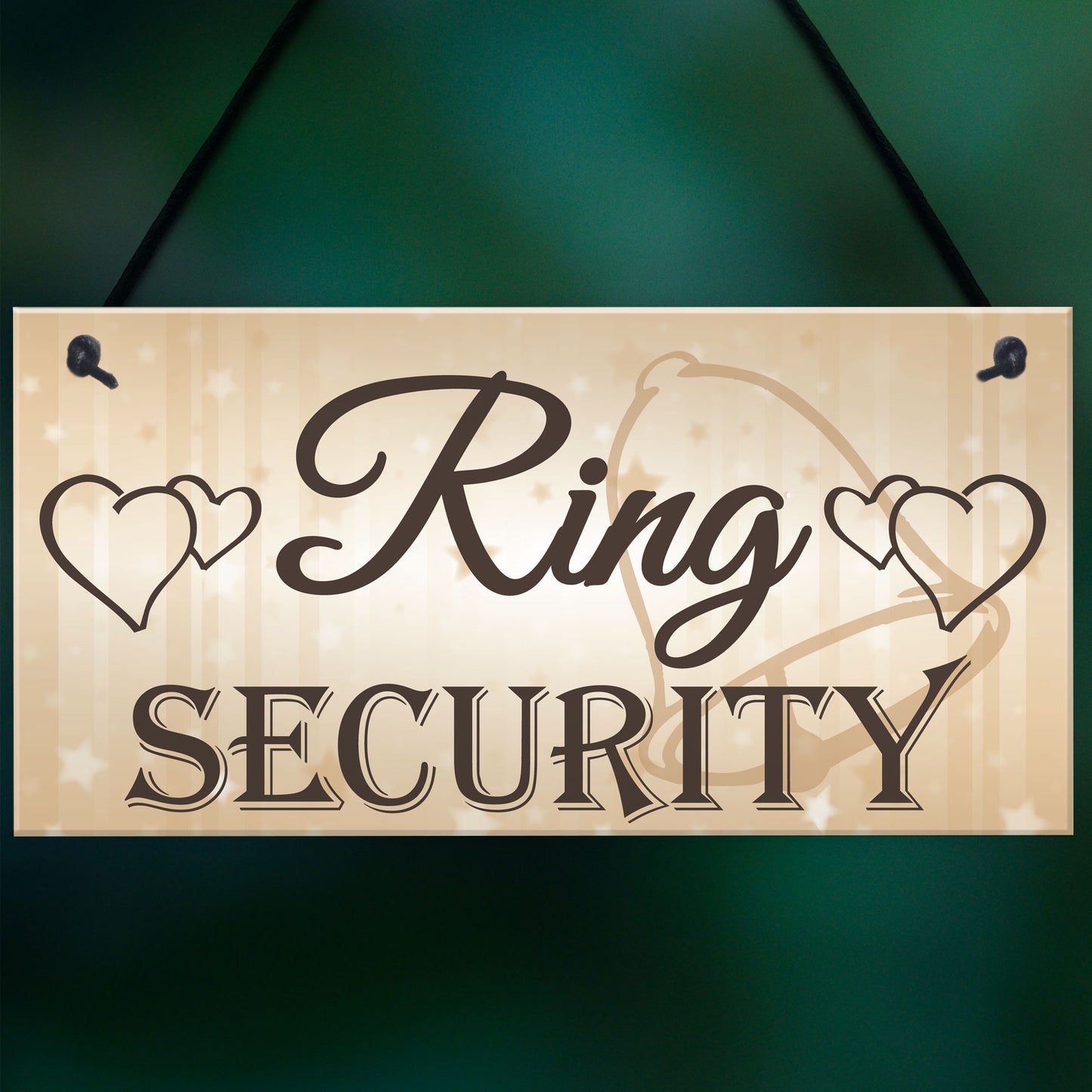 Shabby & Chic Wedding Sign Ring Security Pageboy Bestman Plaque