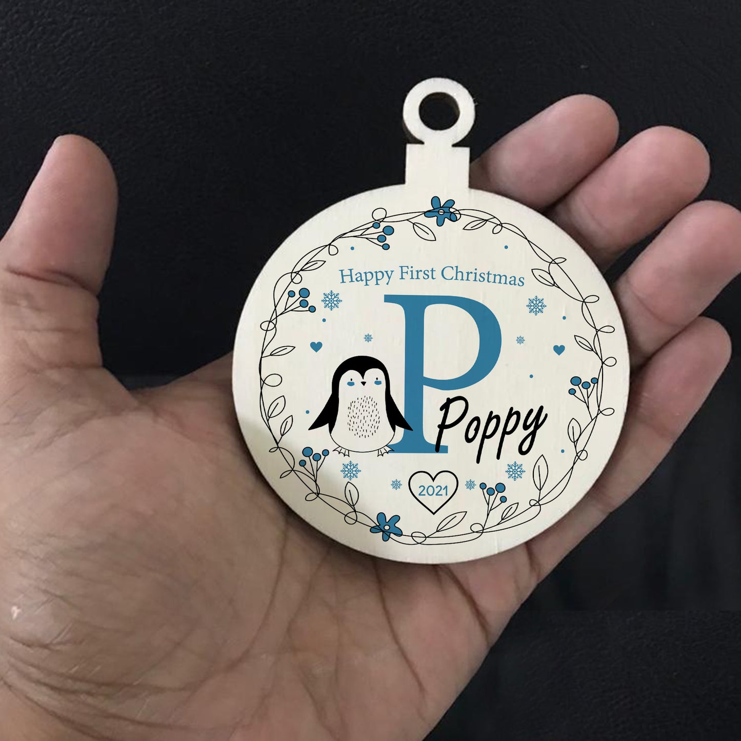 Happy 1st Christmas Decoration For Baby Girl Boy Personalised