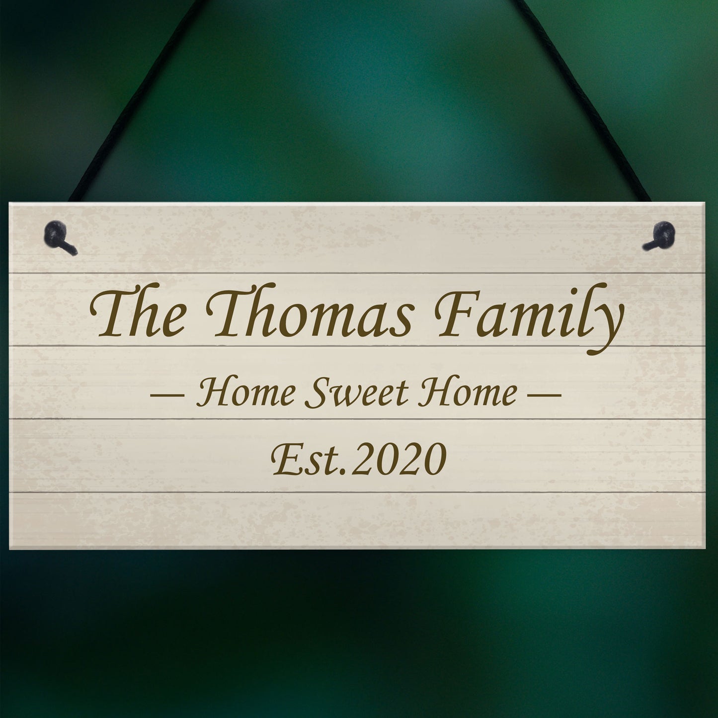 Shabby Chic Decor PERSONALISED Family Gift New Home Plaque
