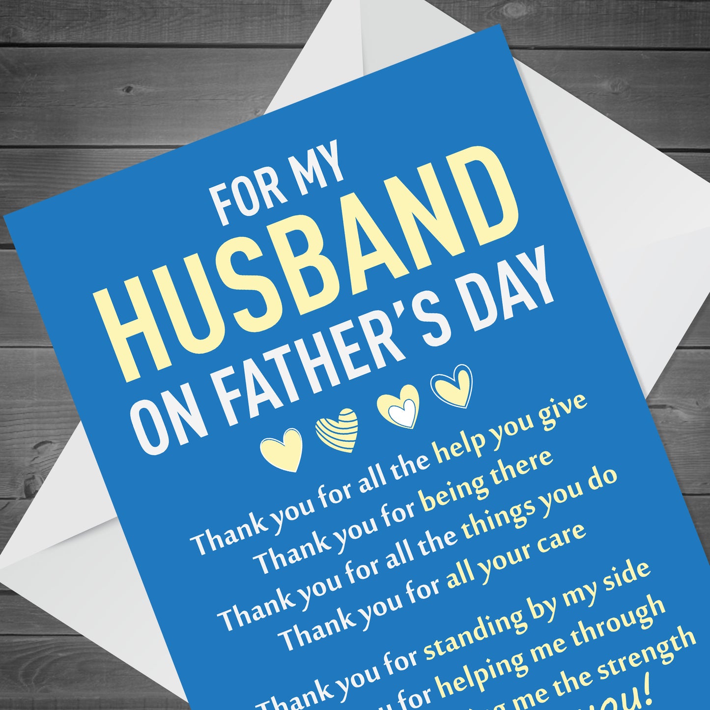 Fathers Day Card For Husband Fathers Day Card For Husband