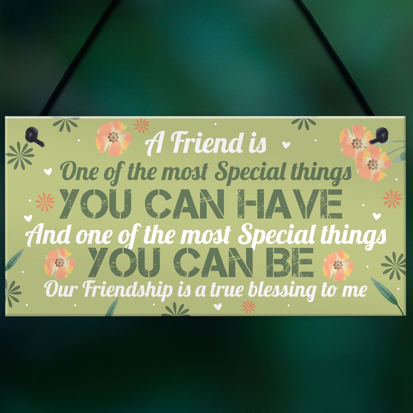 Special Thankyou Gift Friendship Plaque Love Sign Birthday Gift