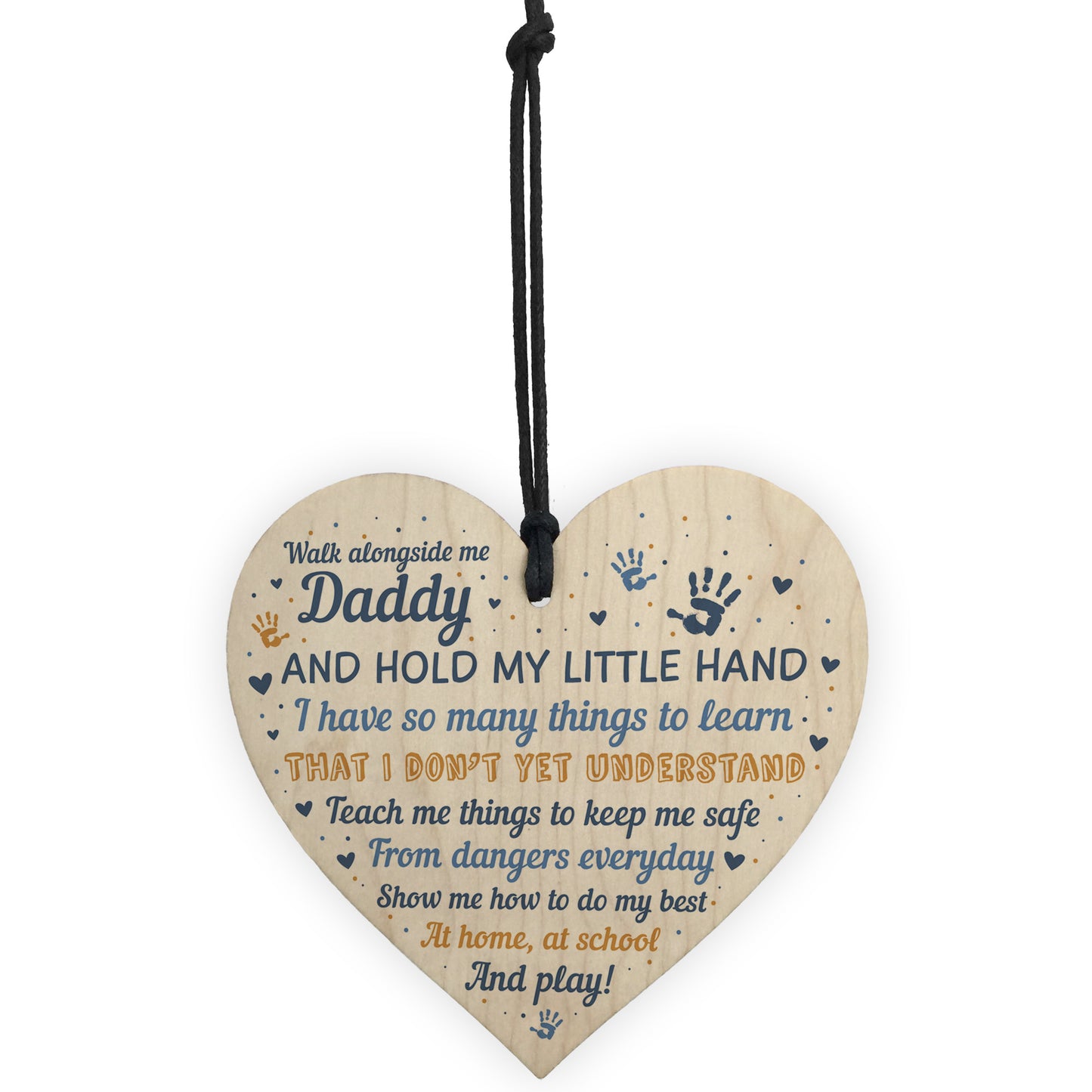 Daddy To Be Cards From Bump Wooden Heart Fathers Day Gift Sign