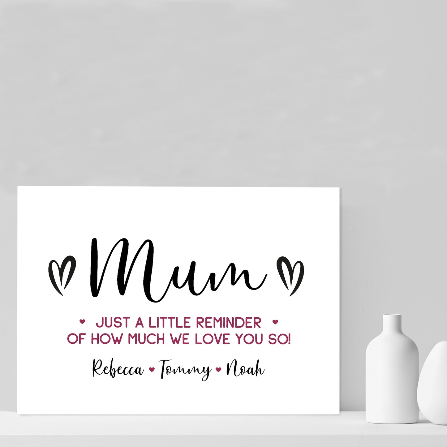 Personalised Mothers Day Gifts For Mum Word Art Gift For Mum