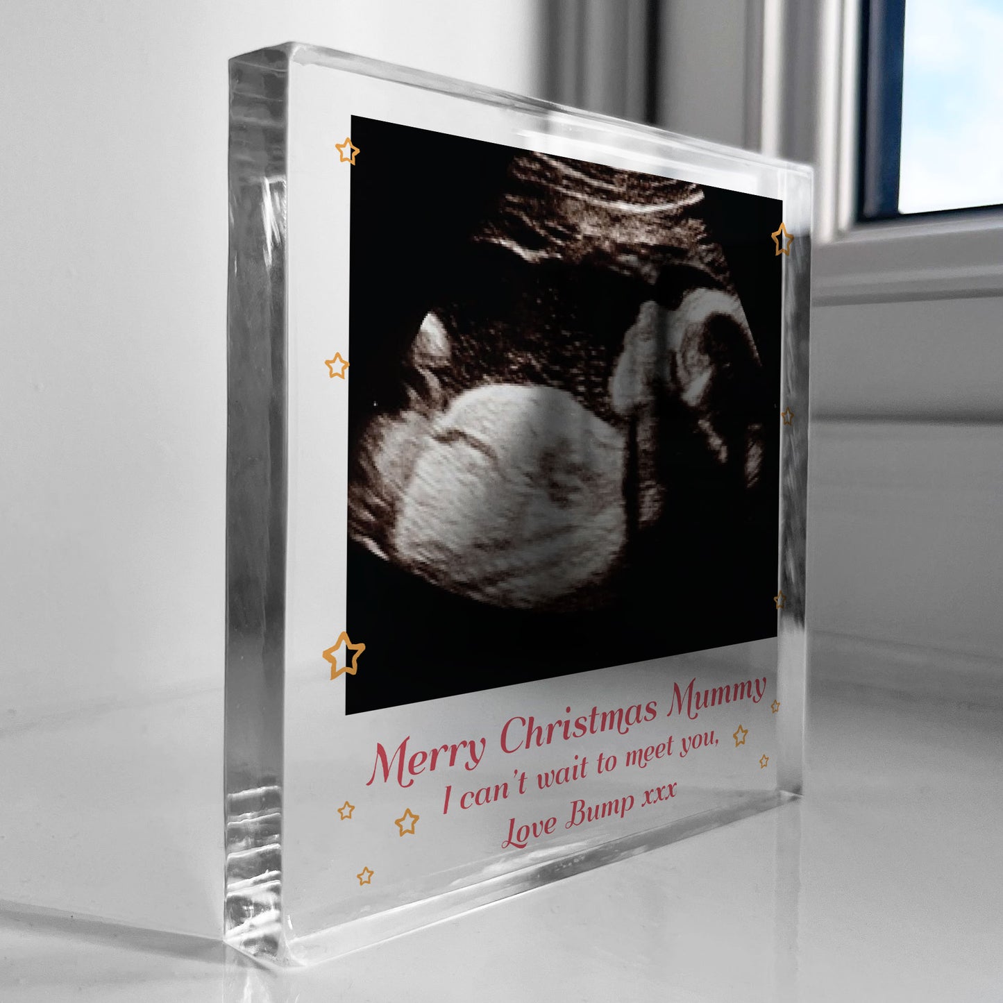 Christmas Gift For Mummy From Bump Personalised Photo Block Bump