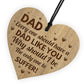 Funny Humorous Dad Gift Engraved Heart Dad Birthday Christmas