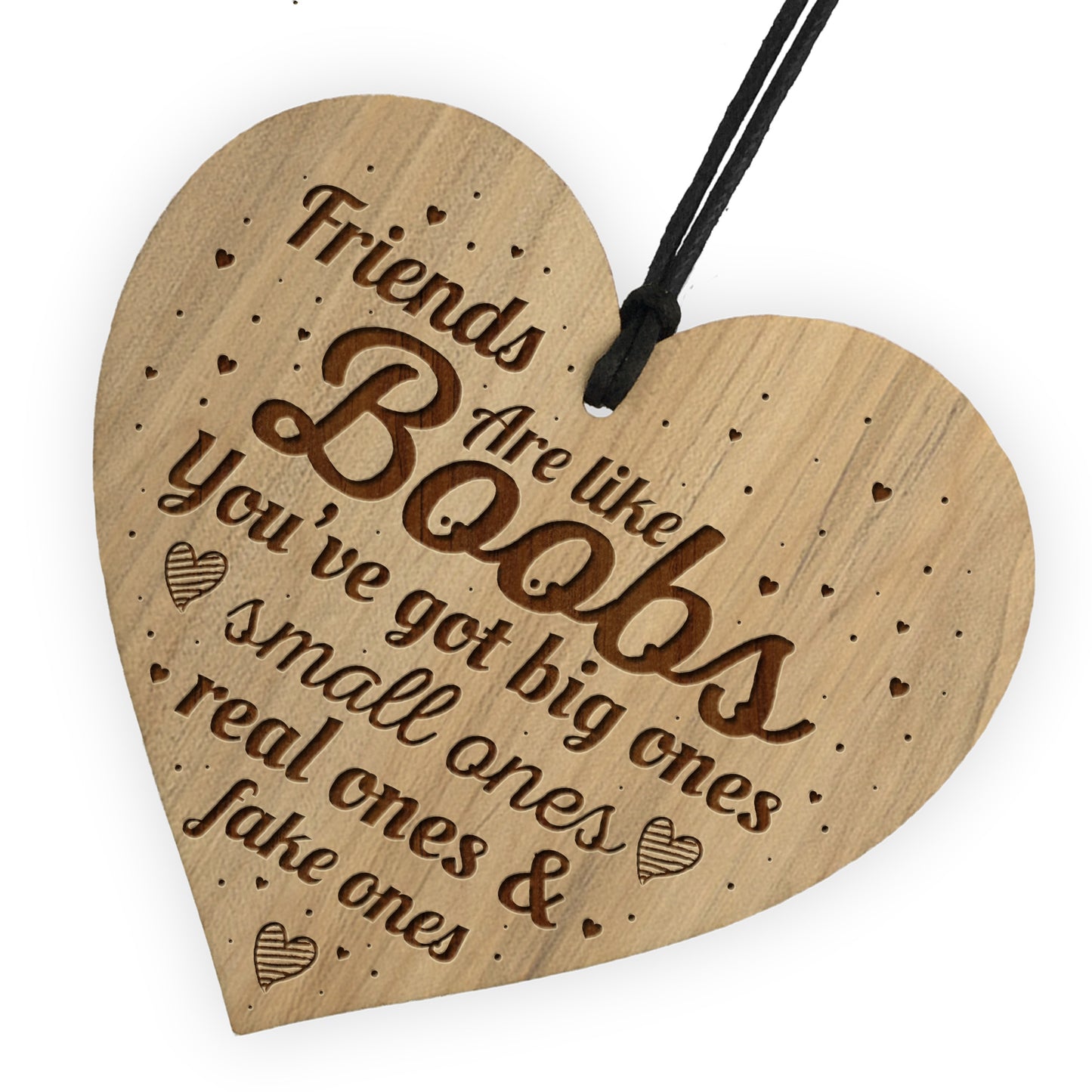 Best Friend Plaque Engraved Wood Heart Gift For Her Thank You