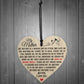 My Mother A Woman Like No Other Wooden Hanging Heart Plaque
