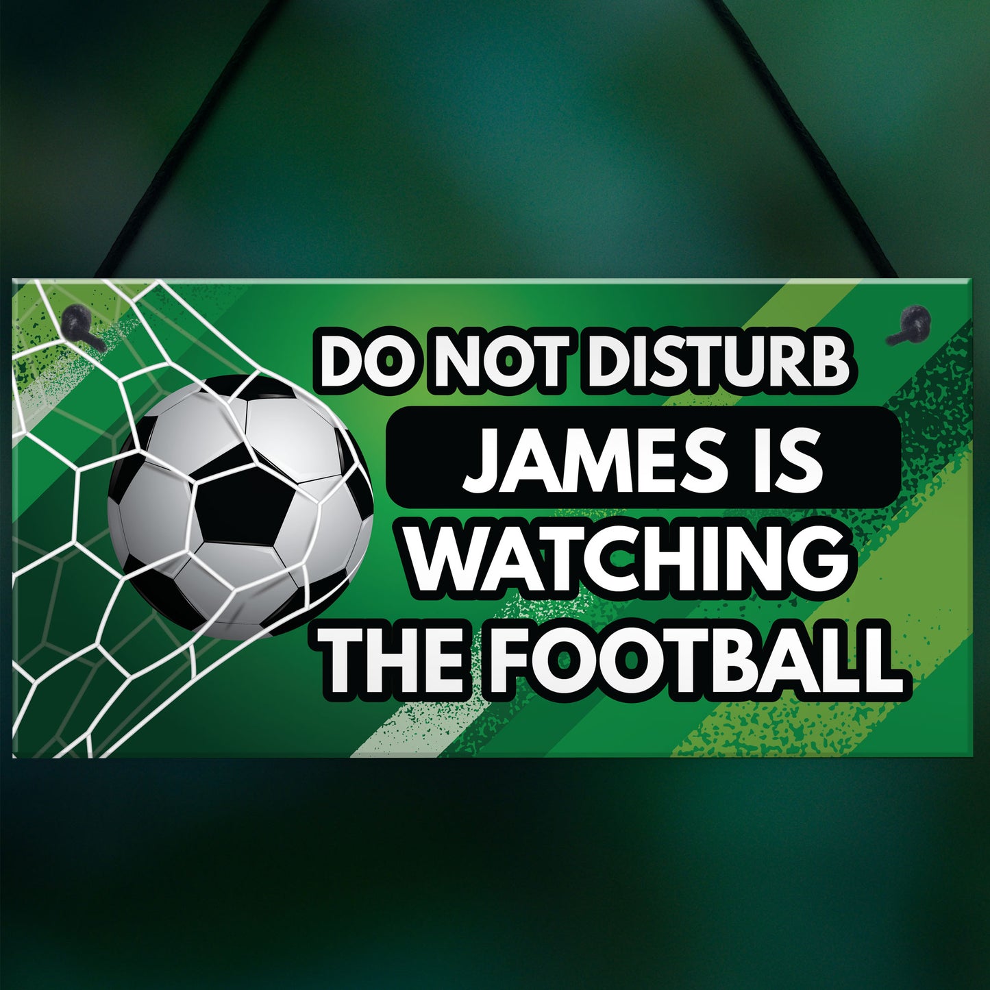 Dad Son Brother Gift Football Lover Gift Personalised Sign