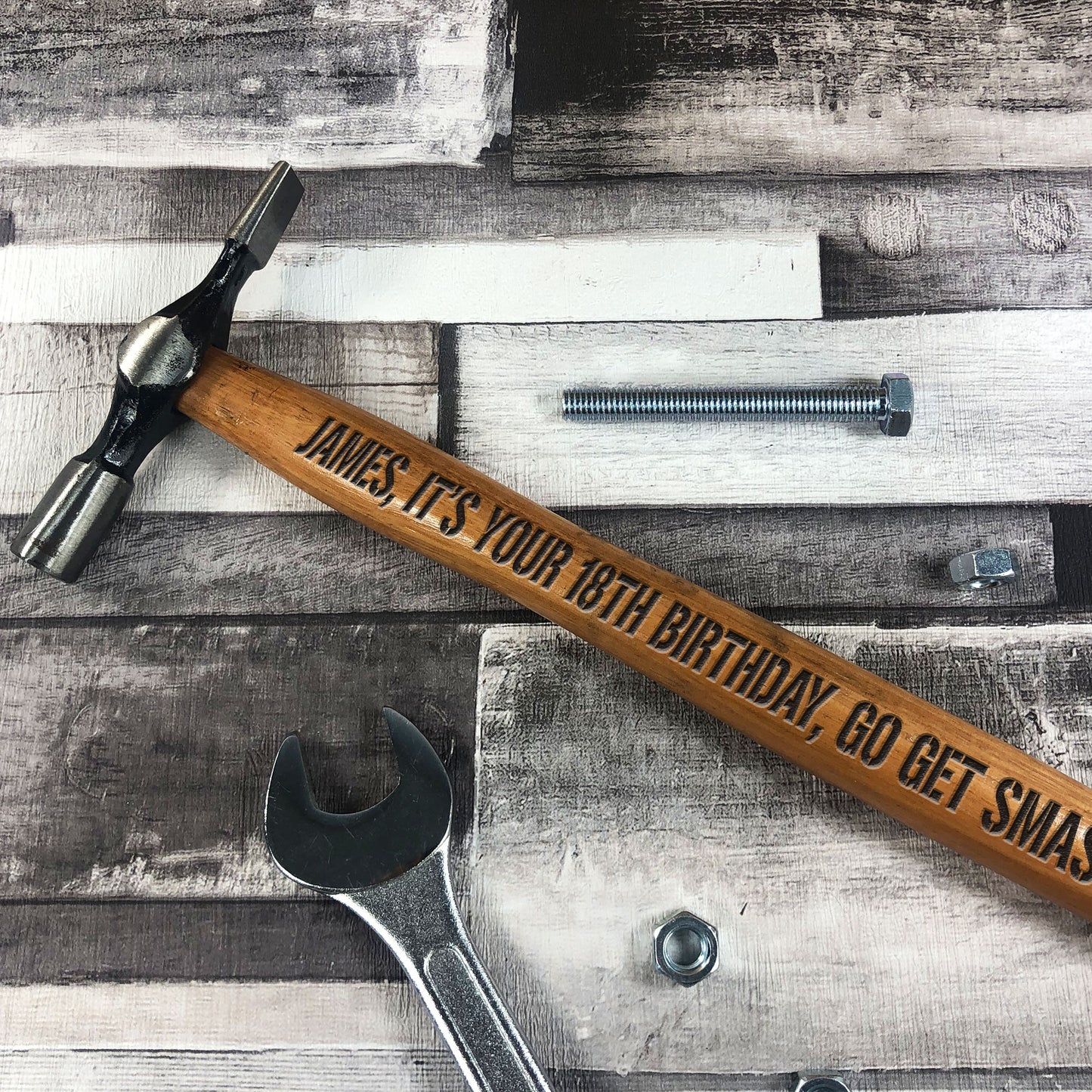Personalised Engraved Hammer For Dad Uncle Brother Son Birthday