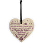 Friendship Best Friend Gift Wooden Heart Thank You Novelty Gift