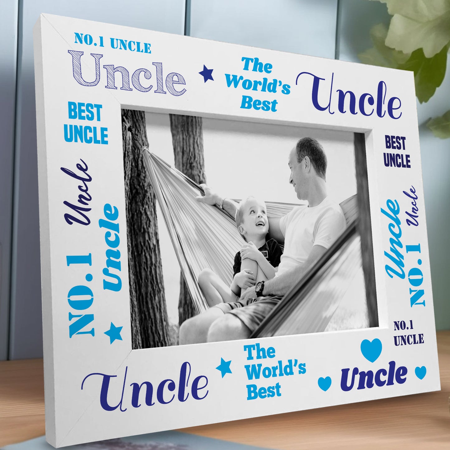 Novelty Gift For Uncle Birthday Fathers Day Wooden Uncle Frame