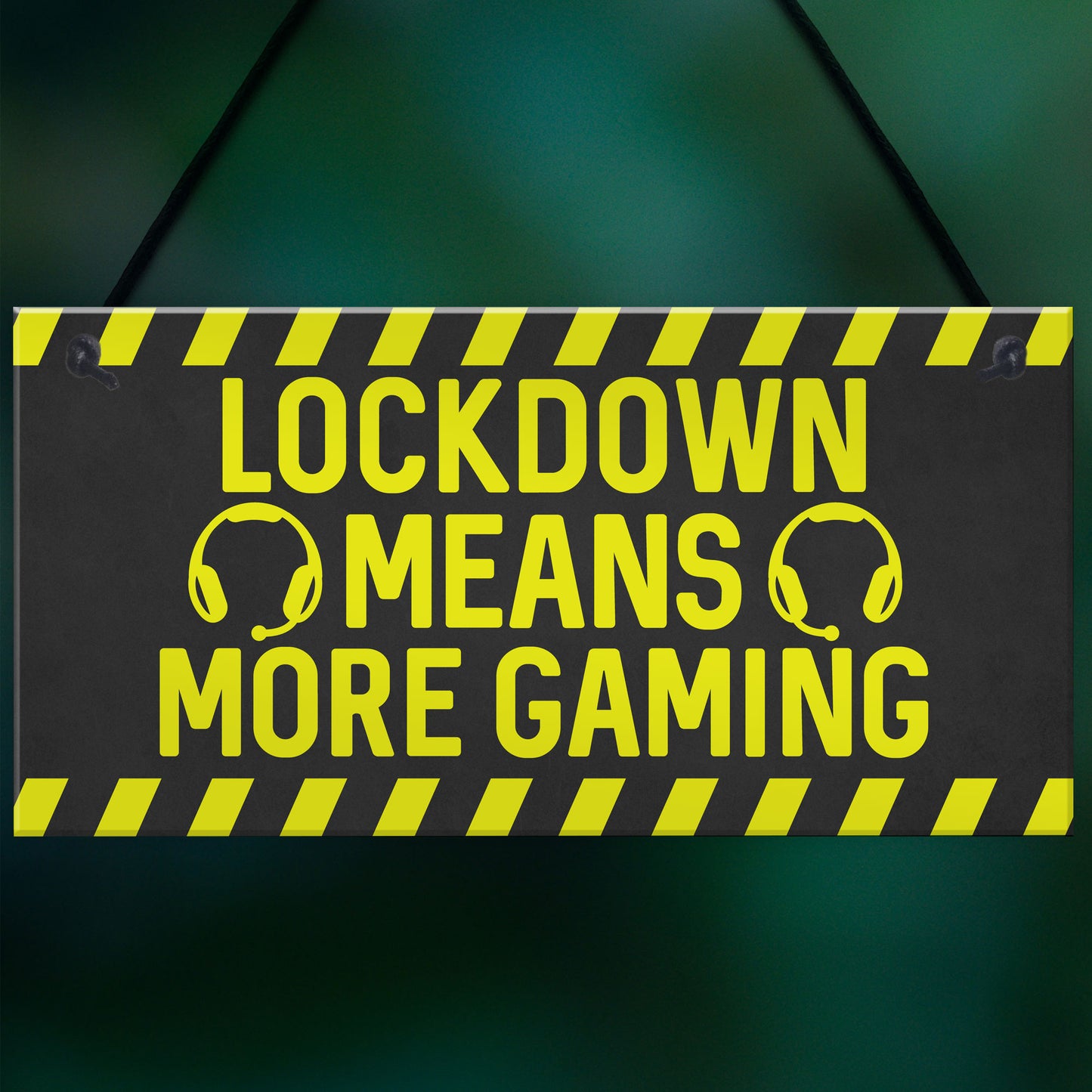 Gaming Sign Lockdown Gifts Novelty Boys Bedroom Sign Man Cave