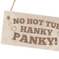 Funny Hot Tub Signs NO HOT TUB HANKY PANKY Hot Tub Accessories