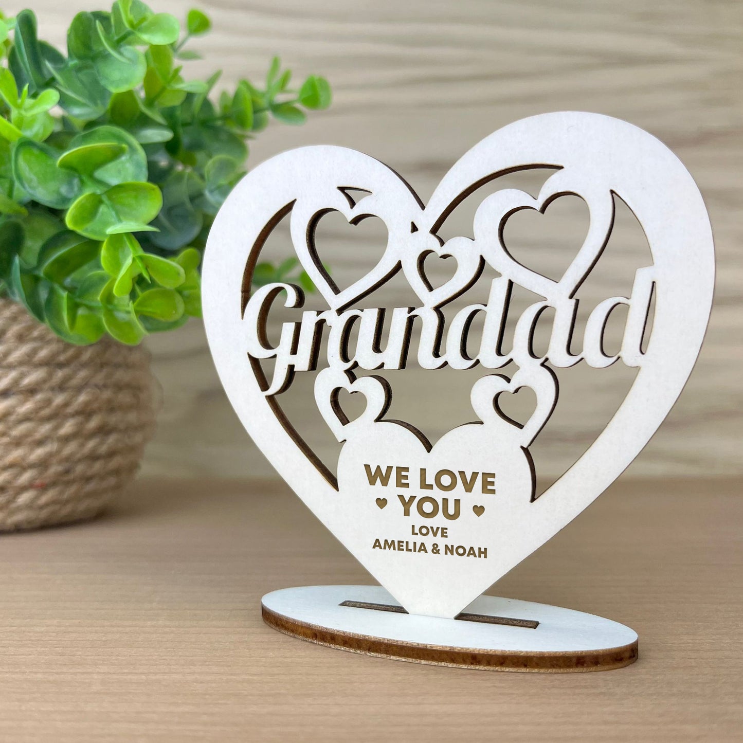 Grandad Gift From Grandchildren Love Gift Standing Plaque