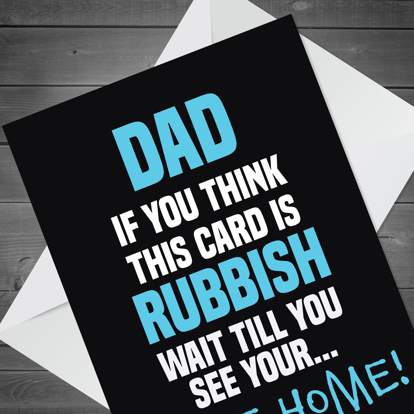 Funny Birthday Card For Dad Fathers Day Card From Daughter Son