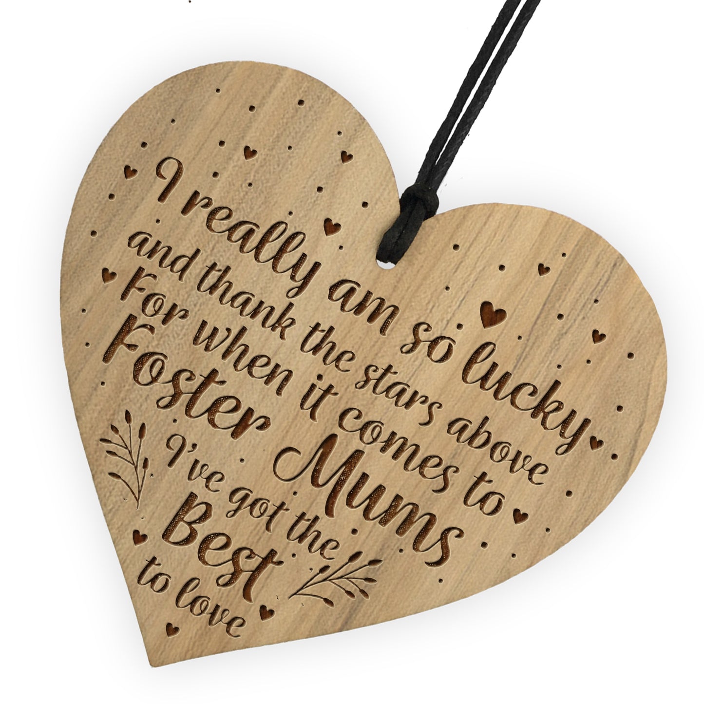 Gift For Foster Mum Birthday Christmas Engraved Heart Thank You