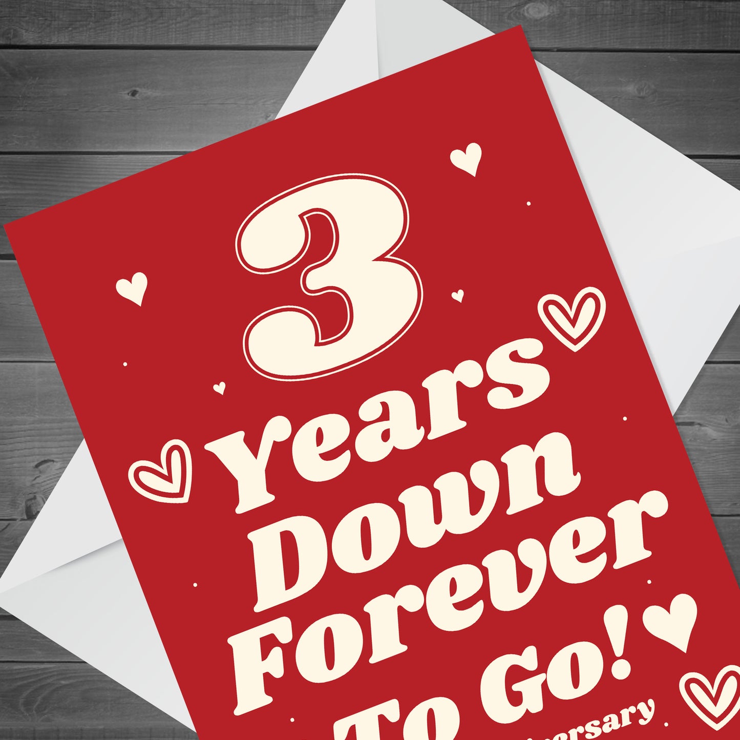 Funny Joke 3rd Anniversary Card For Husband Wife Card For Him