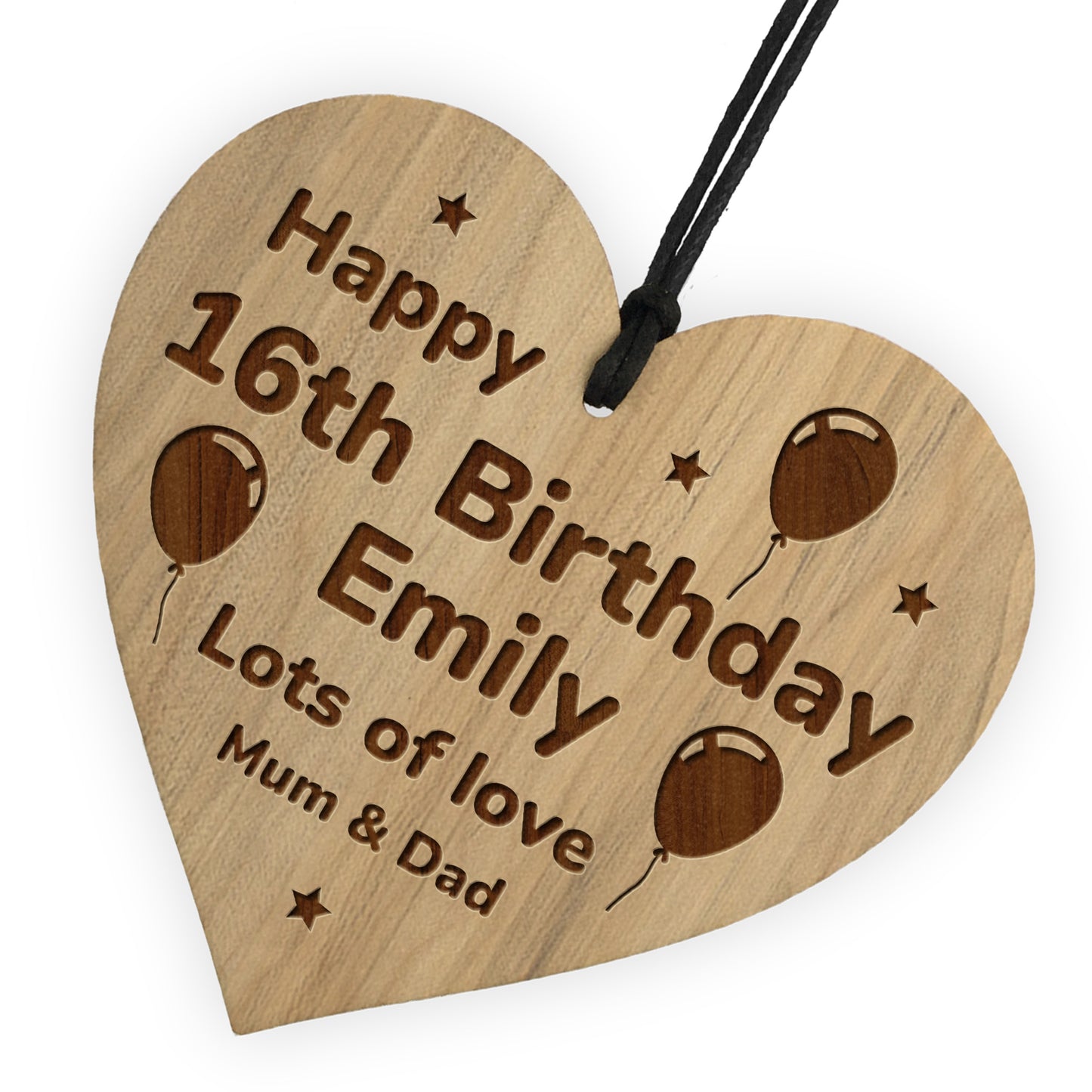 Personalised 16th 18th 21st 30th Birthday Gift For Him Her Heart